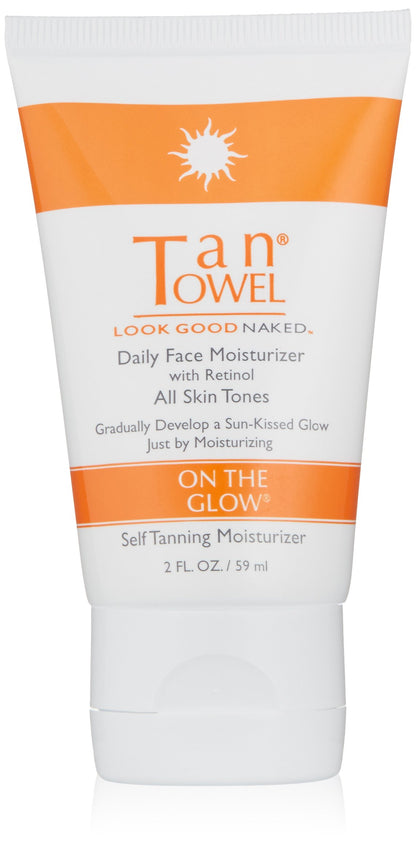 TanTowel On The Glow - Daily Face Moisturizer with retinol - 2 oz