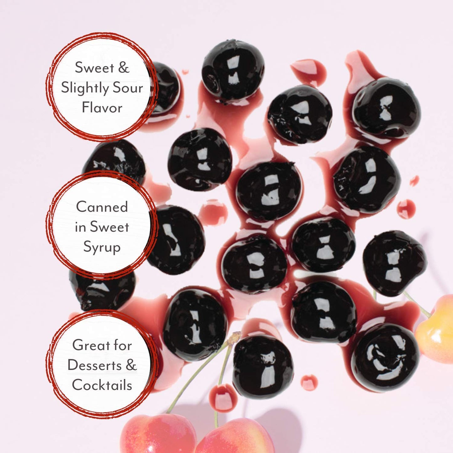 Roland Foods Whole Pitted Amarena Cherries in Syrup, Specialty Imported Food, 6.83 Pound Can, Pack of 1