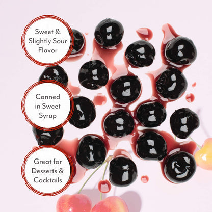 Roland Foods Whole Pitted Amarena Cherries in Syrup, Specialty Imported Food, 6.83 Pound Can, Pack of 1