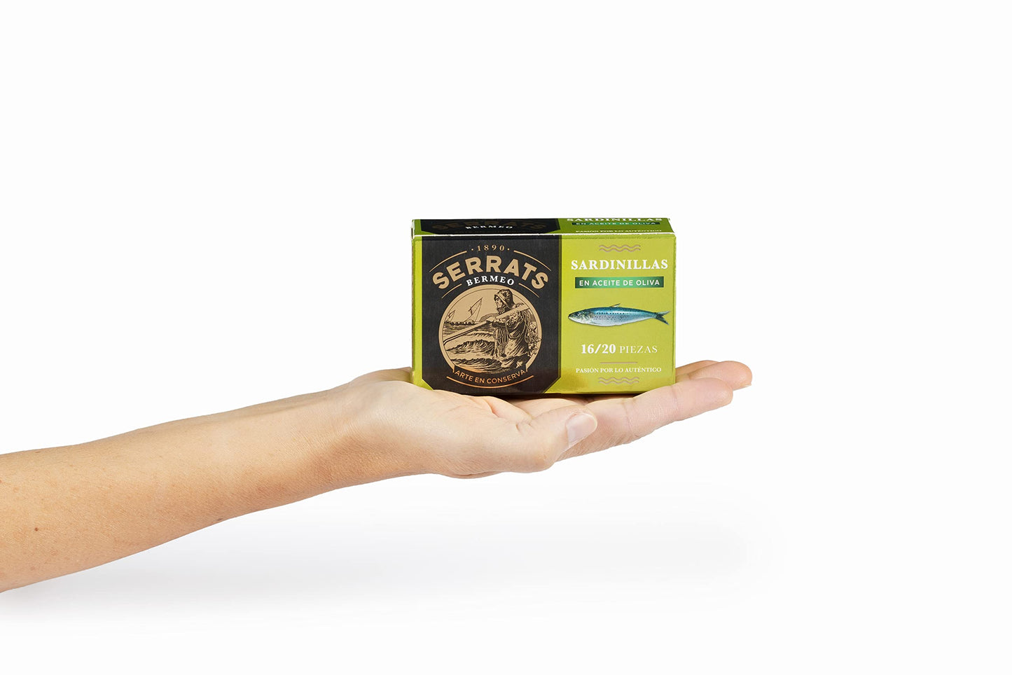 Baby Sardines in Olive Oil - 16/20 units, 1 tin x 4.1 oz
