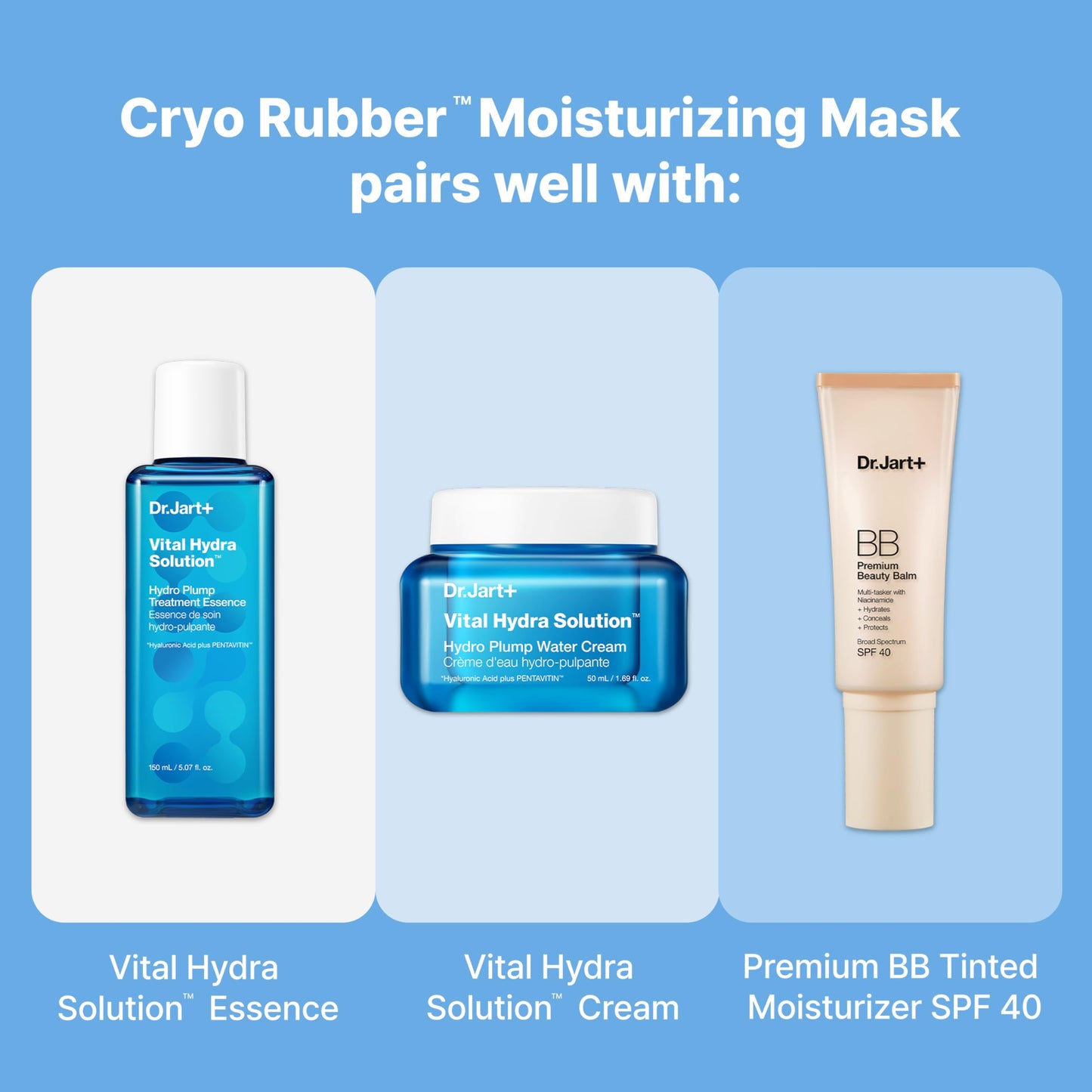 Dr.Jart+ Cryo Rubber Cooling Korean Face Mask with Serum Ampoule| Korean Skin Care | Travel Size