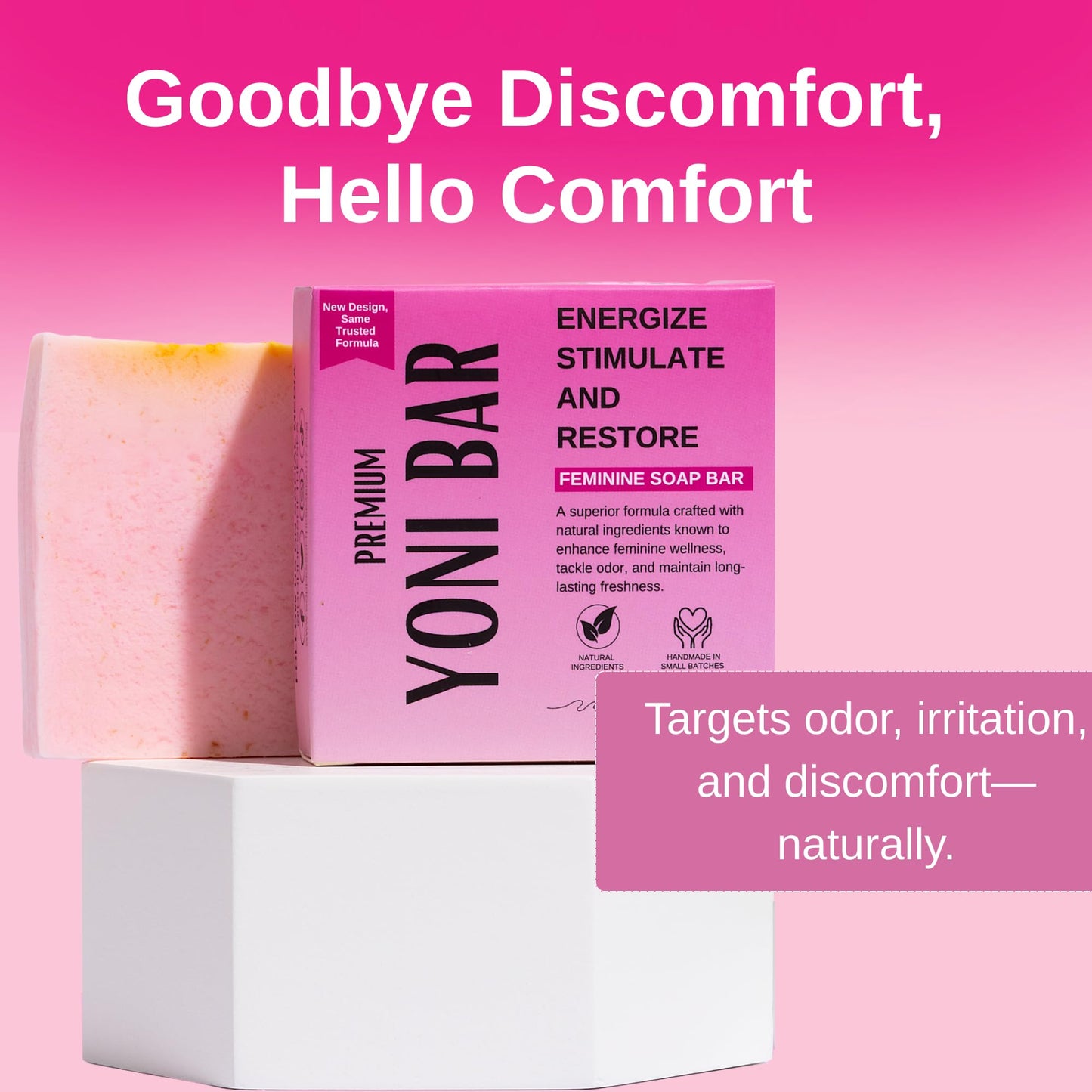 3 Bar Bundle - Premium Yoni – Natural Feminine Care Soap for pH Balance, Odor Control & Hydration | Organic Herbal Ingredients | Gentle Yet Effective for Daily Intimate Hygiene | Handmade & Vegan