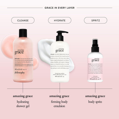 philosophy amazing grace perfume- clean & floral women's perfume - with notes of bergamot, muguet & musk - long lasting fragrance