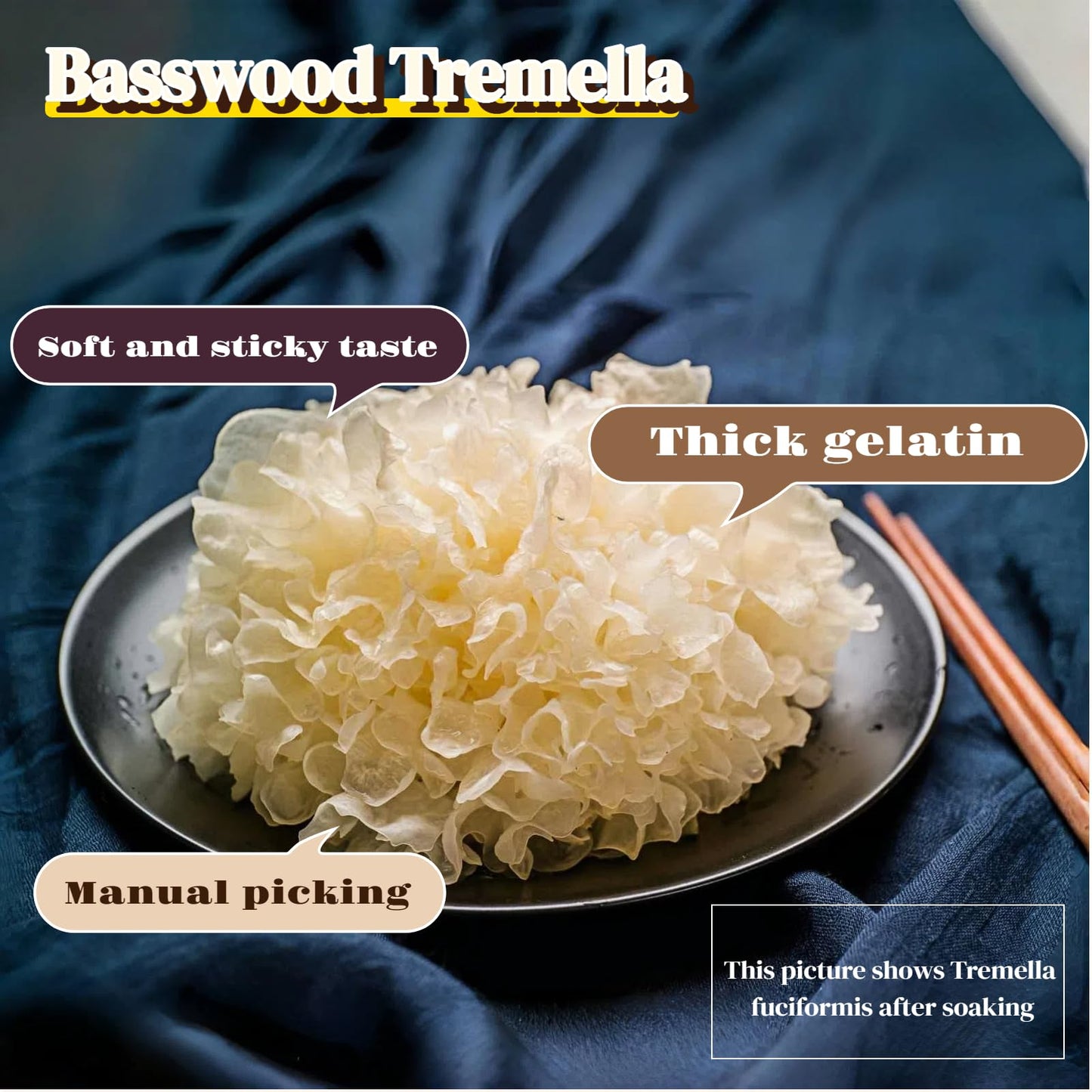 White Snow Fungus – (3.5 oz) | Sealed Jar | Easy Storage | Whole Plant, Rootless | Ideal for Desserts, Soups, and Cooking | Dried Snow Fungus |椴木小银耳，雪耳。