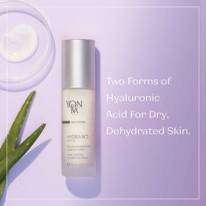 Yon-Ka Hydra N°1 Serum | Hydrating & Anti-Aging Face Serum with Hyaluronic Acid, Aloe Vera & Vitamin C | Smooths, Plumps & Revives | For Dry & Mature Skin | Paraben-Free | 30 ml