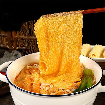 Deep Fried Bean Roll,Crispy Tofu Skin Rolls,Nutritious And Delicious Tofu Skin, The Best Match For Hot Pot And Soup Noodles,响铃卷，脆皮卷(240G / 8.46oz)