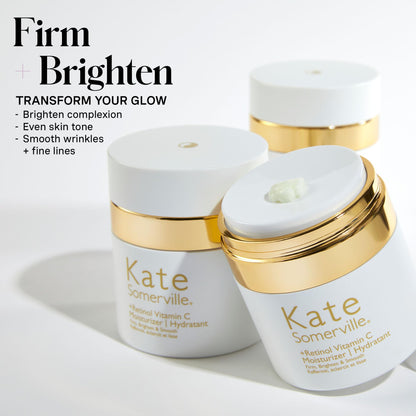 Kate Somerville Retinol Vitamin C Moisturizer – Anti-Aging Overnight Face Cream Brightens, Firms and Smooth Skin, 1.7 Fl Oz