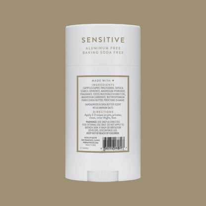 Native | Sandalwood & Shea Butter| Sensitive |Whole Body |Deodorant| 2.4 oz
