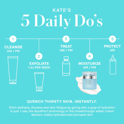 Kate Somerville HydraKate Recharging Water Cream – Facial Moisturizer, Recovers & Recharges Dry, Tired Skin, 1.7 Fl Oz