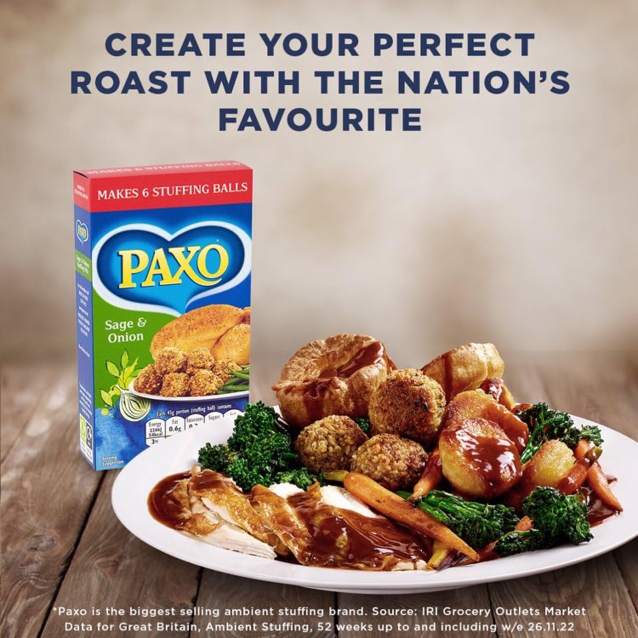 Paxo Sage and Onion Stuffing Mix - 85g - Pack of 4 (85g x 4)