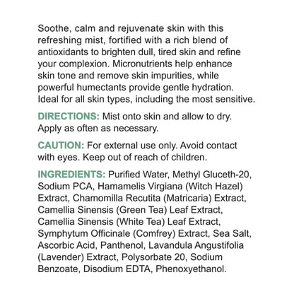 Replenix Soothing Antioxidant Mist, Calming Facial Spray, Dermatologist Developed for All Skin Types, Oil Free, Paraban Free, Non-comedogenic (2.7 oz)
