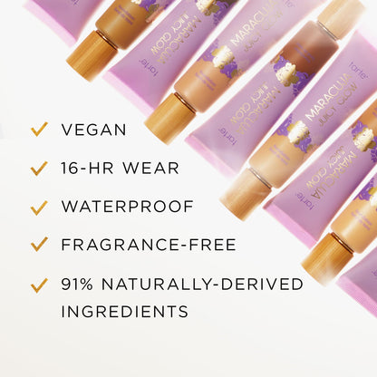tarte maracuja juicy glow tint – Lightweight Tinted Moisturizer with Hyaluronic Acid & Antioxidants for Radiant Skin, Buildable Medium Coverage, Waterproof, Vegan, Cruelty Free