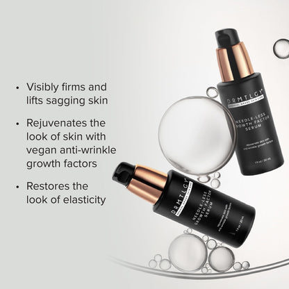DRMTLGY Needle-less Growth Factor Serum for Face – Multi-Peptide & Hyaluronic Acid Facial Serum, Firming & Lifting, Skin Barrier Support & Wrinkle Care