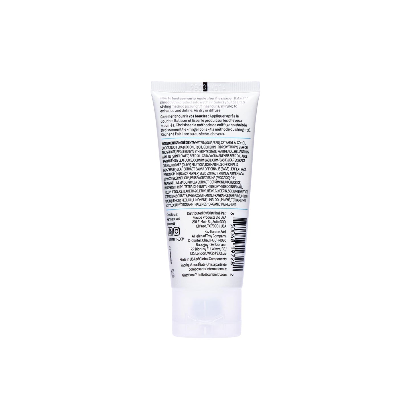 CURLSMITH Hold Me Softly Style Balm - Curl Enhancing, Soft Hold Curl Cream, Lightweight, No Crunch Curl Cream, For All Curl Types, Vegan & Cruelty Free