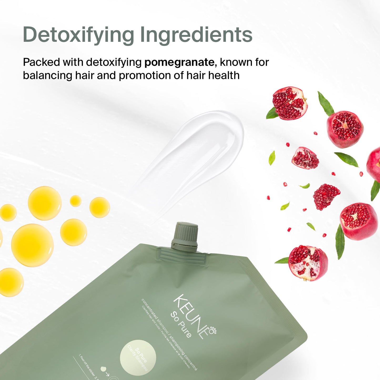 Keune So Pure Clarify Shampoo Refill, Deep Cleansing and Detoxifying Formula, 13.5 Fl Oz