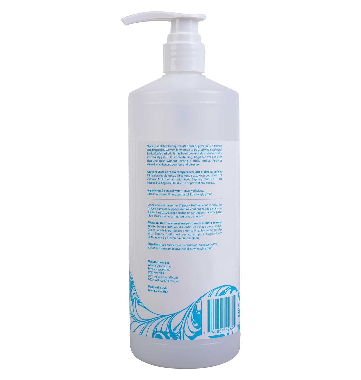 Slippery Stuff 78662 Gel, 16 oz. Bottle with Pump