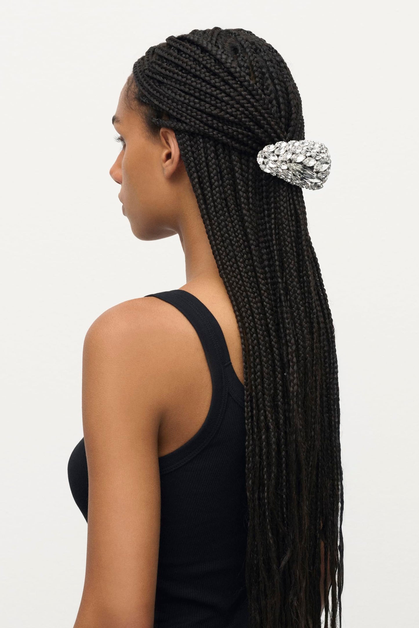 AREA Crystal Cluster Triangle Hairclip