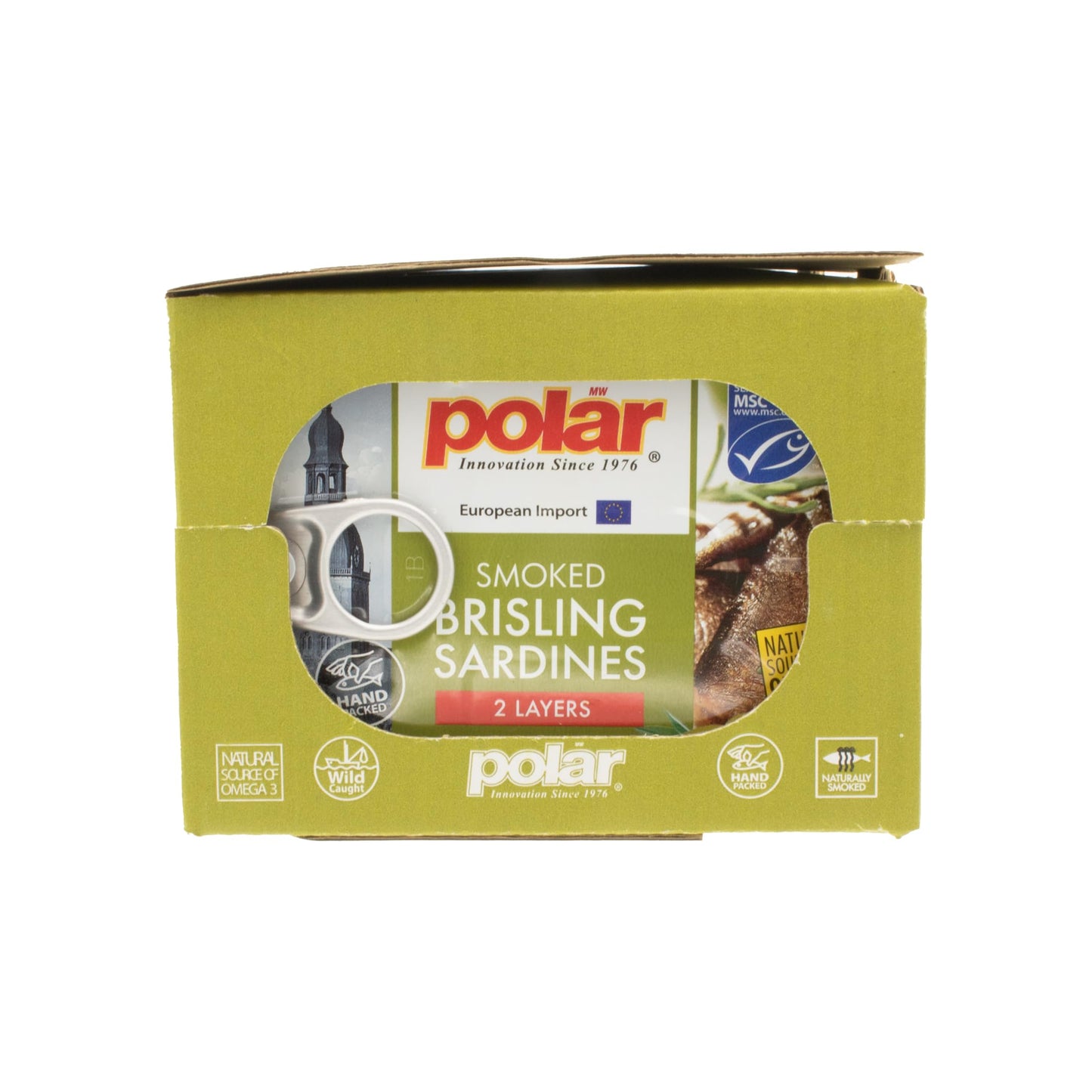 MW Polar Brisling Sardines, Smoked in Olive Oil, 3.52 Ounce (Pack of 12)