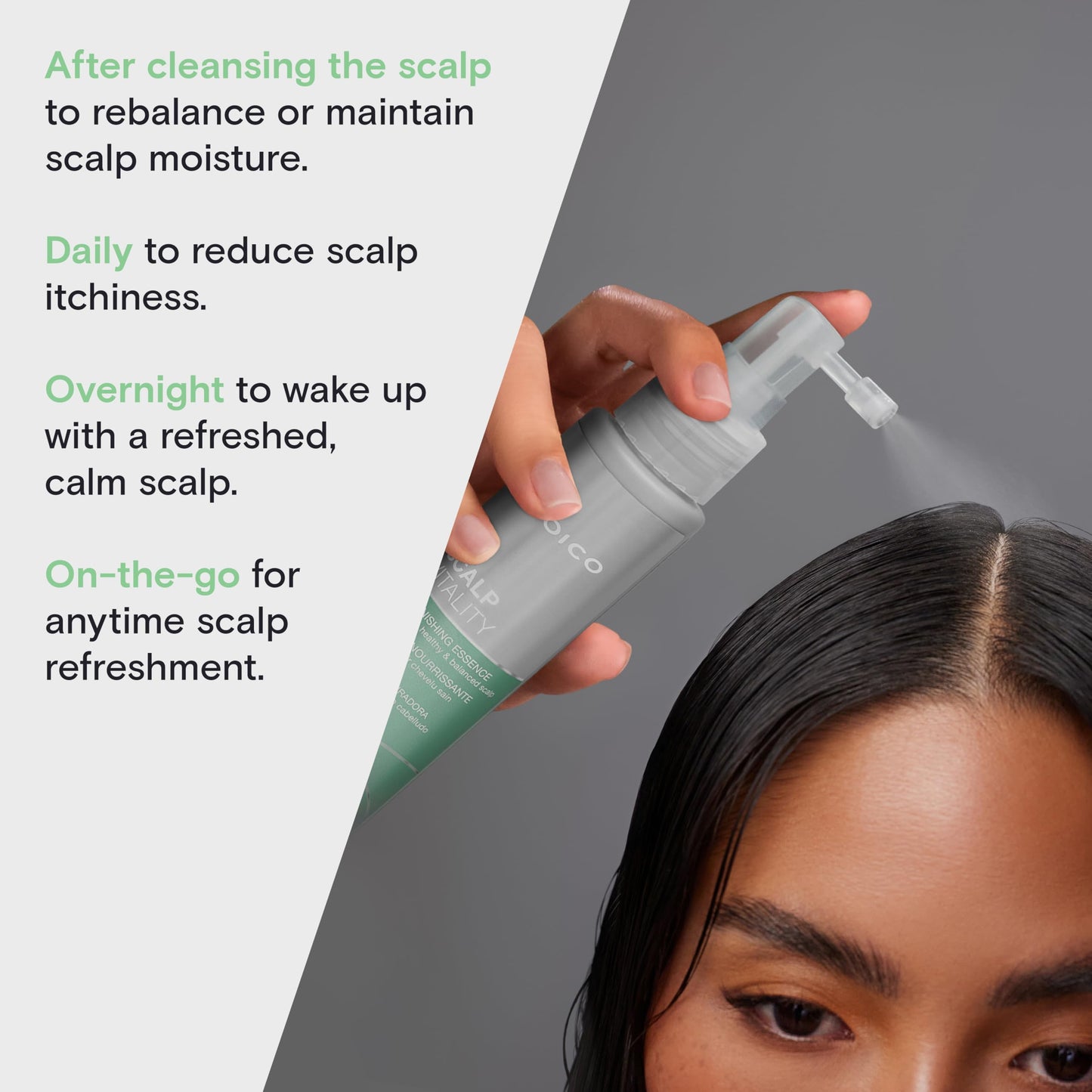 Joico Scalp Vitality Replenishing Essence | Supports A Healthy & Balanced Scalp | For Dry, Tight and Itchy Scalp | Hydrate & Nourish | Leaves Scalp Replenished & Calm | Cooling Sensation | 3.38 Fl Oz