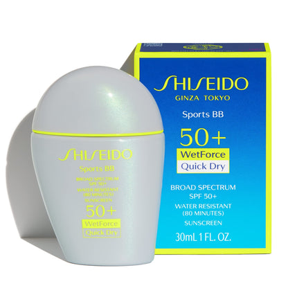 Shiseido Sports BB Cream SPF 50+ Sunscreen - 30 mL - Quick-Dry, Non-Sticky Formula for Natural, All Day Finish - Perspiration, Water & Transfer Resistant - Non-Comedogenic