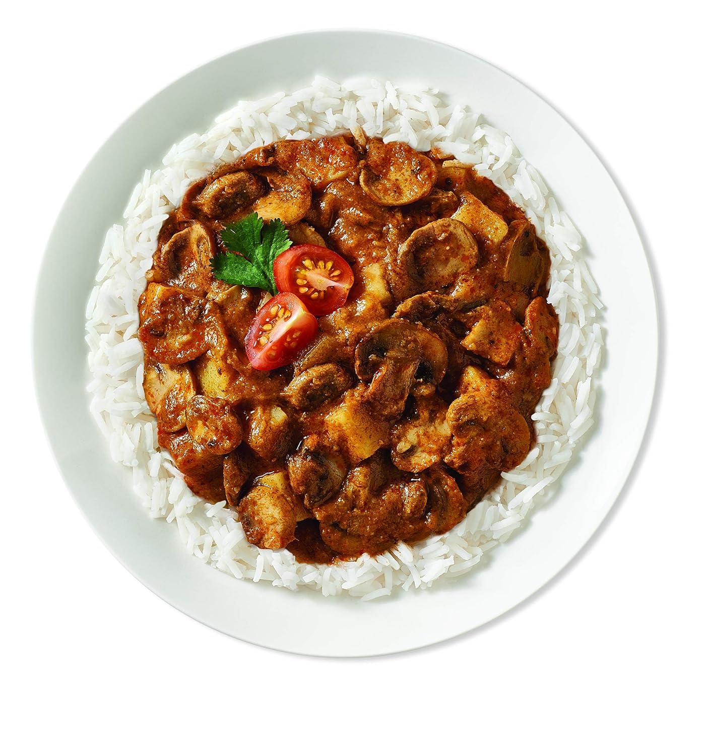 Tasty Bite Indian Entree Mushroom Masala 10 Ounce, Fully Cooked Indian Entrée with Mushrooms & Potatoes in a Richly Spiced Sauce, Vegan, Gluten Free, Microwaveable, Ready to Eat