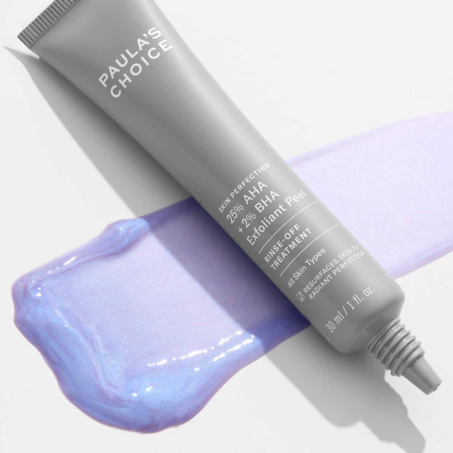 Paula's Choice Skin Perfecting 25% AHA + 2% BHA Face Exfoliant Peel, Facial Exfoliant Peel Rinse Off Treatment, All Skin Types, Fragrance-Free, 1 Oz
