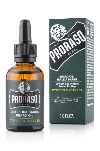 Proraso Beard Oil for Men, with Avocado, Macadamia Nut, Walnut and Sunflower Oils to Tame and Condition Beards