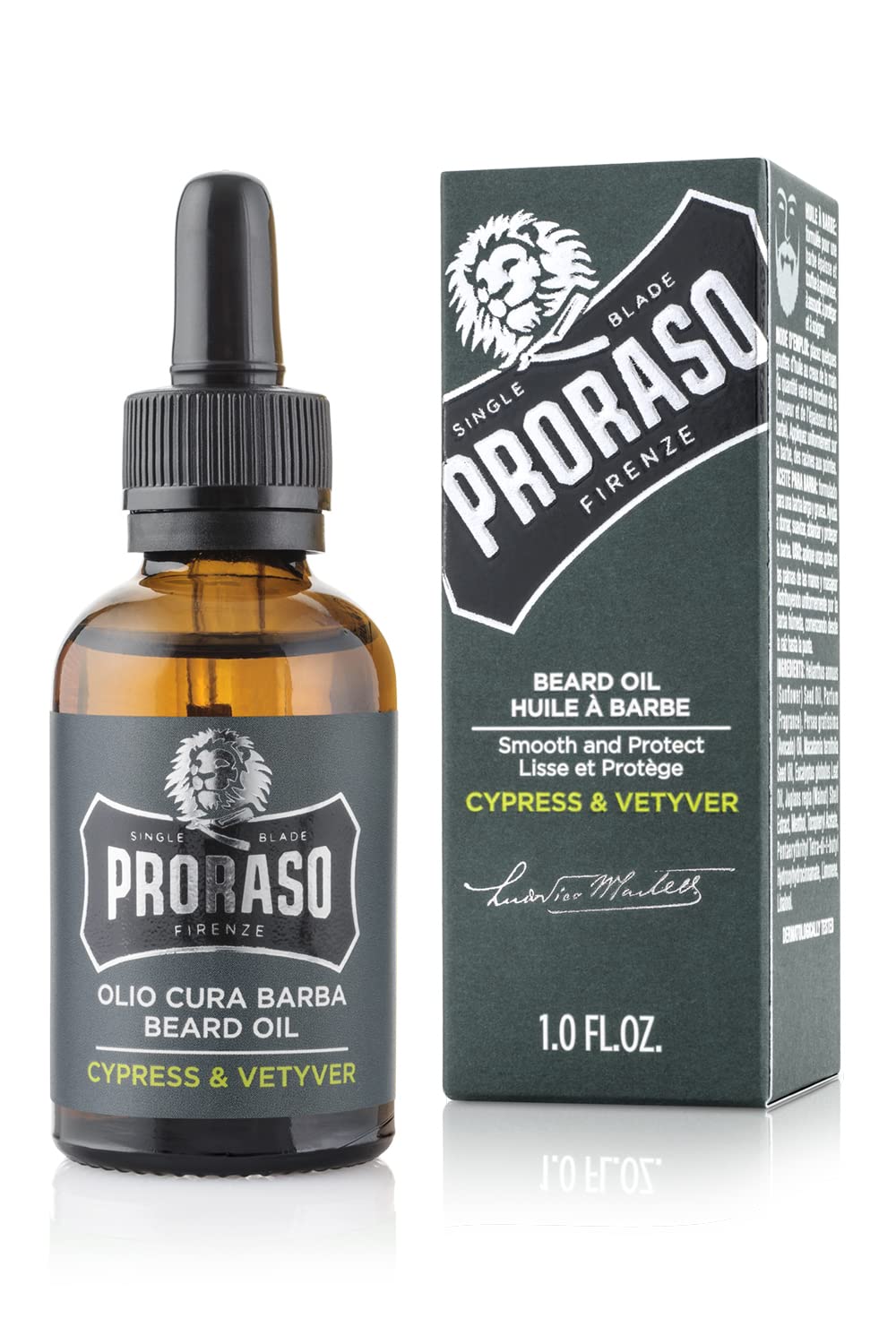 Proraso Beard Oil for Men, with Avocado, Macadamia Nut, Walnut and Sunflower Oils to Tame and Condition Beards