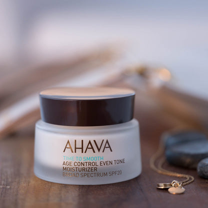 AHAVA Brightening Cream SPF20 - Brightens & Evens Skin Out, Hydrate & Protect Against UVA/B, Enriched with Osmoter, VF Brightening Accelerator & 3D Complex, 1.7 Fl.Oz