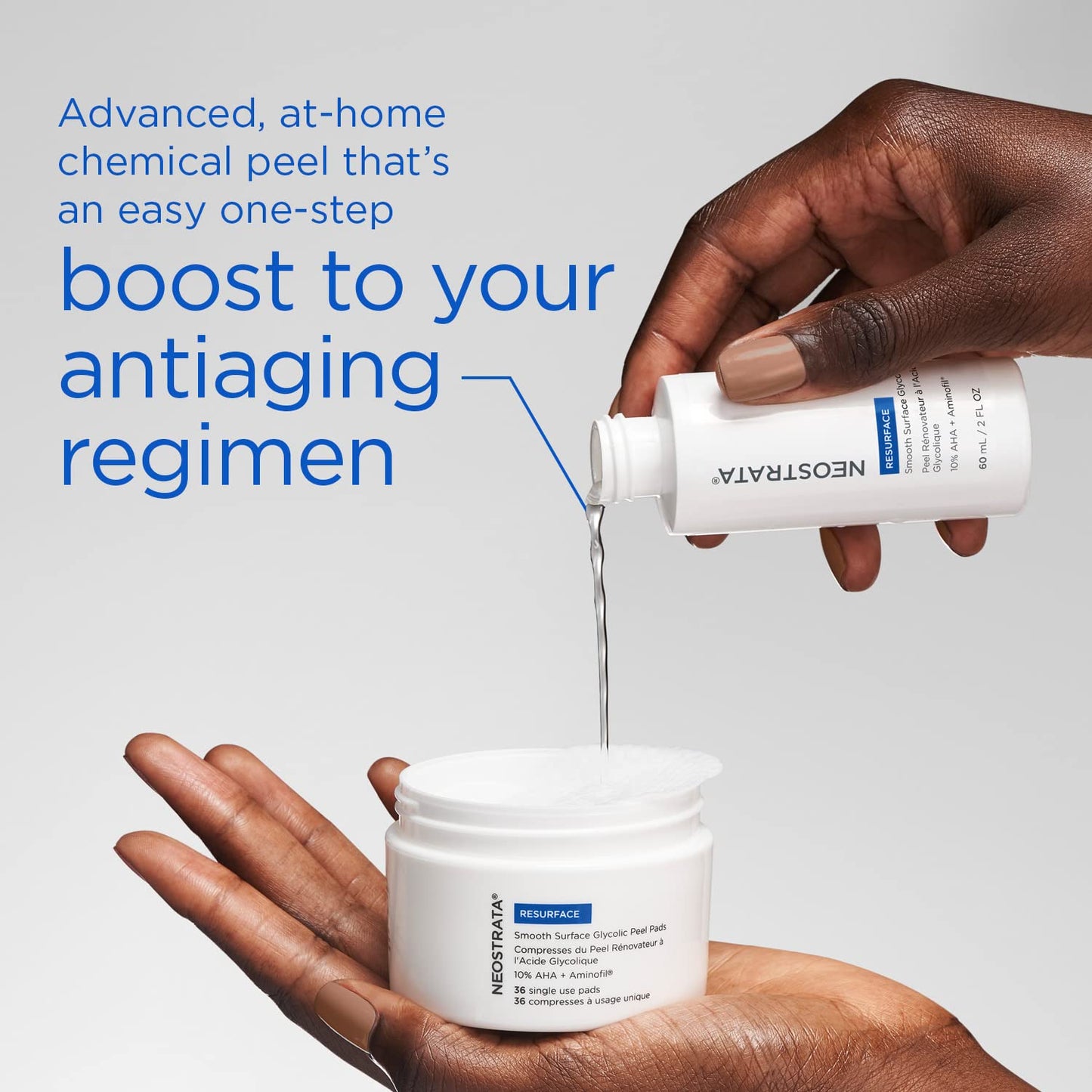 NEOSTRATA Smooth Surface Glycolic At-Home Chemical Peel High-strength Exfoliating Treatment Fragrance-Free, Oil-Free, 2 fl. oz.