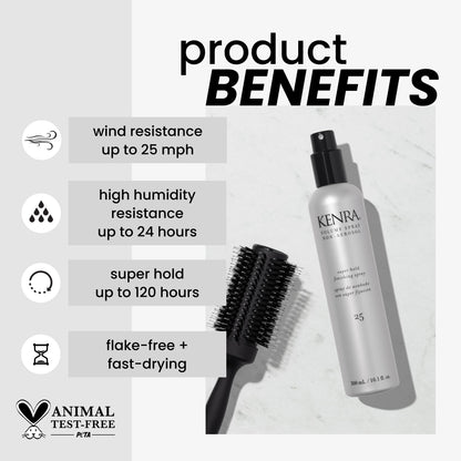 Kenra Volume Spray Non Aerosol 25 | Super Hold Finishing Spray | High Humidity Resistance | Flake-Free and Fast-Drying | All Hair Types