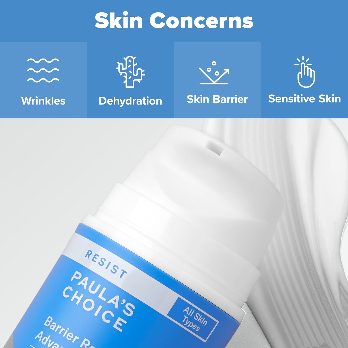 Paula's Choice RESIST Barrier Repair Advanced Face Moisturizer with Ceramides, Peptides, Deep Hydration Face Cream for Wrinkles, Anti-Aging for All Skin Types, Fragrance-Free