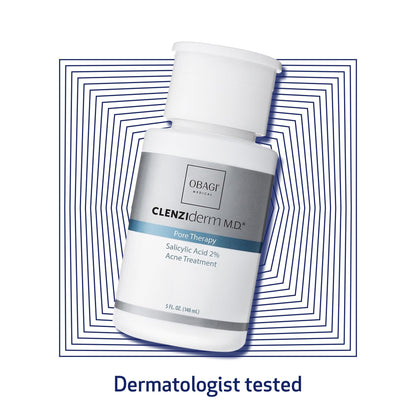 Obagi CLENZIderm M.D. Pore Therapy Exfoliating BHA Toner - Unclogs Pores with 2% Salicylic Acid Acne Treatment – 5 oz