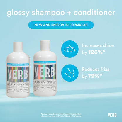 VERB Glossy Shampoo – Cleanses + Adds High Shine for Thick to Coarse Hair – Vegan, No Parabens or Harmful Sulfates