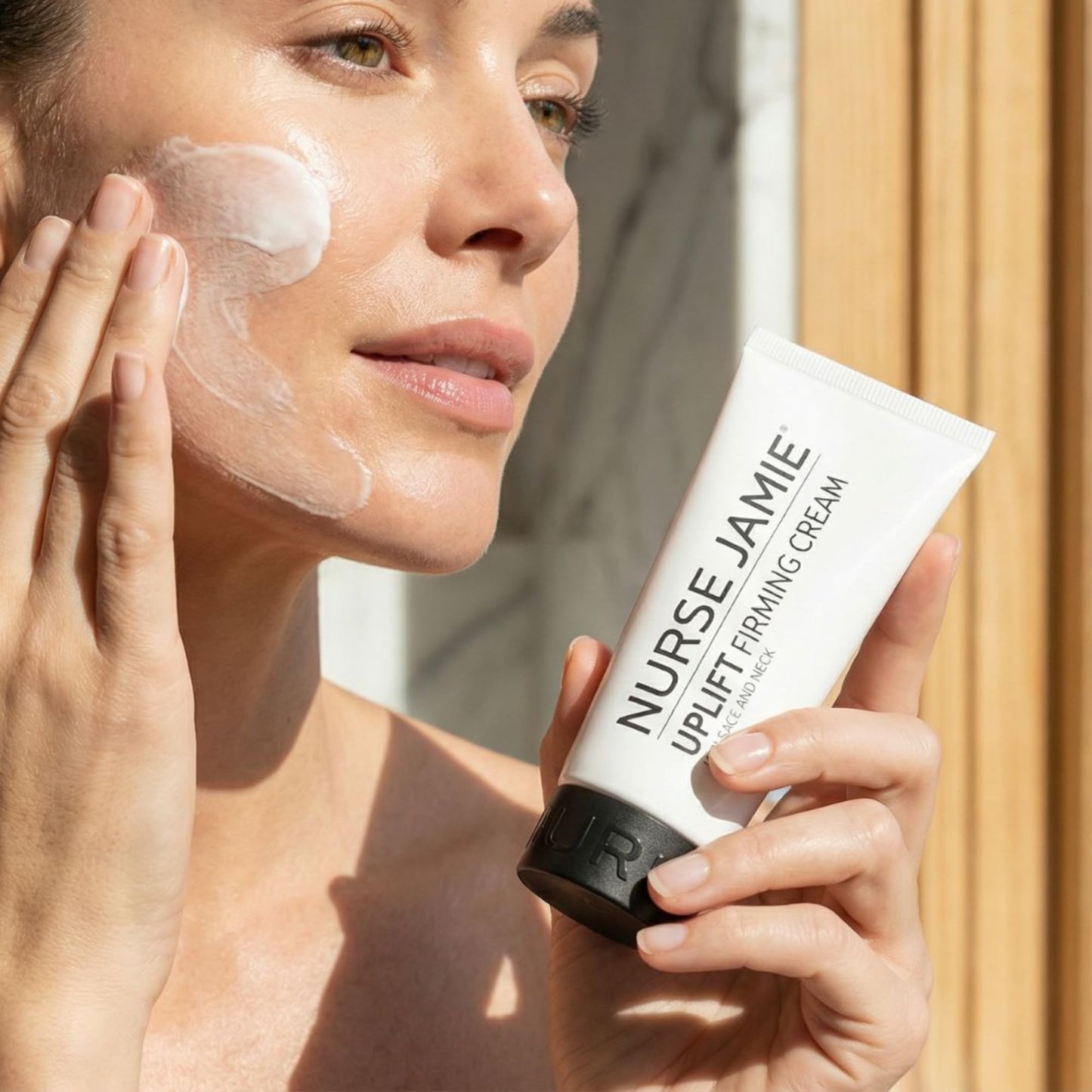 Nurse Jamie Uplift Firming Cream – Hydrating Face & Neck Moisturizer with Plant Peptides, Shea Butter & Hyaluronic Acid – Clean Beauty Formula