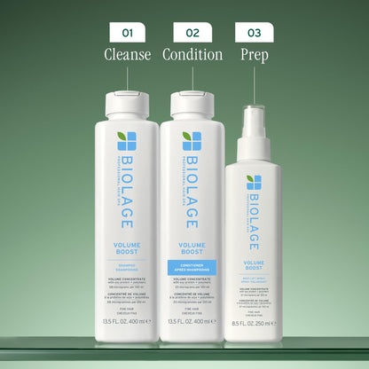 Biolage Volume Boost Shampoo - Long-Lasting Volume, Gently Cleanses, Adds Lightweight Shine To Fine Hair, Soy Protein & Polymers, Vegan, Paraben-Free