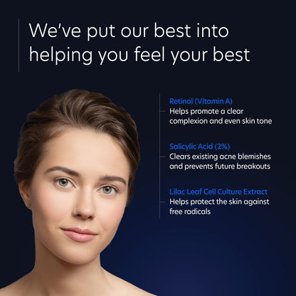 PCA SKIN Intensive Clarity Treatment - 0.5% Pure Vitamin A Retinol & 2% Salicylic Acid Face Serum for Acne-Prone Skin (1 oz)