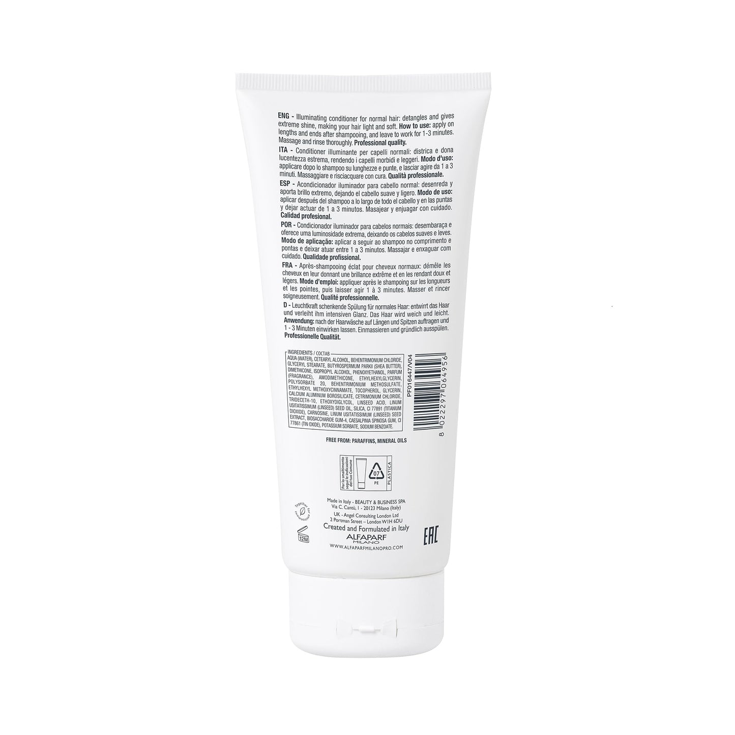 Alfaparf Milano Semi di Lino Diamond Illuminating Shampoo and Conditioner Set - Sulfate Free Shampoo and Conditioner for Color Treated Hair - Adds Brilliant Shine and Softness