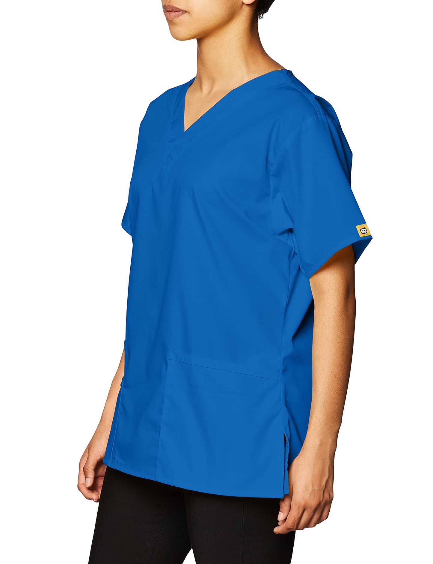 WonderWink womens Origins Bravo V-Neck Top, Royal, Large