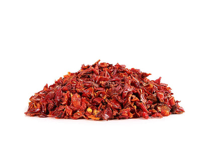 Gourmanity Dried Red Bell Peppers, Flavorful Diced Peppers, Fresh and Appetizing, Perfect for Ramen Bae Ramen Toppings Soups Stir-Frys and Stews, All Natural, Resealable 4oz Bag.