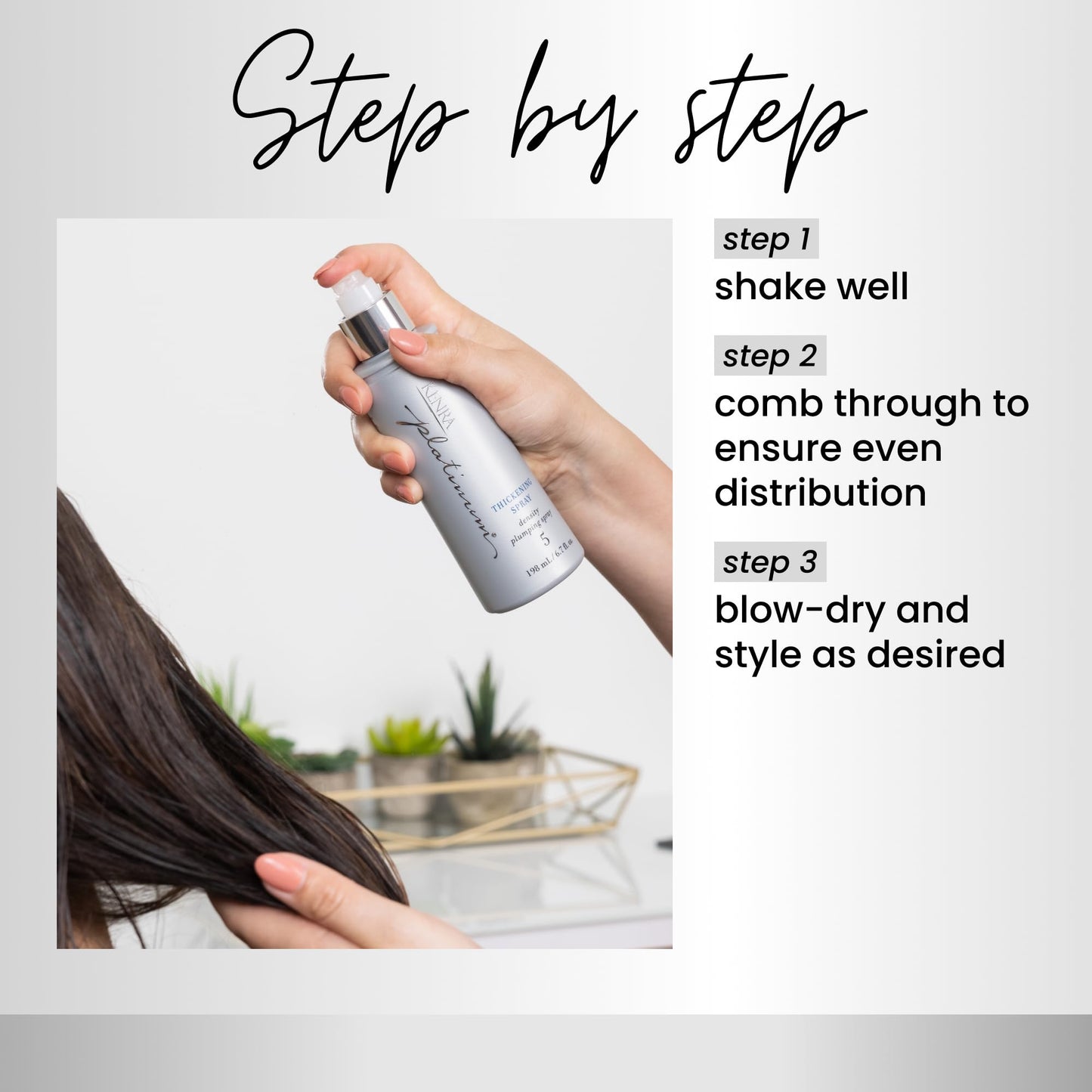 Kenra Platinum Thickening Spray 5 | Volumizing Styler | Density Plumping Spray | Increases Hair Thickness Up To 96% | Humidity Protection & Frizz Taming | All Hair Types