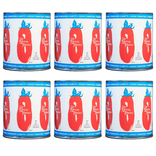 SMT SAN MERICAN TOMATO - Diced Tomatoes, 28 oz (Pack of 6)