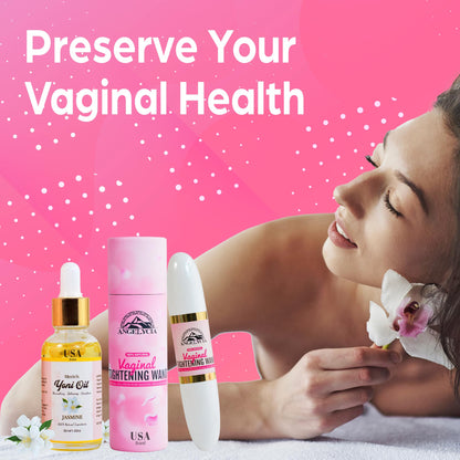 ANGELYCIA Ultimate Feminine Rejuvenation Combo, Virginity Wand and Feminine Yoni Detox Oil Jasmine, Vaginal Tightening Solution, Restores pH Balance for Women,