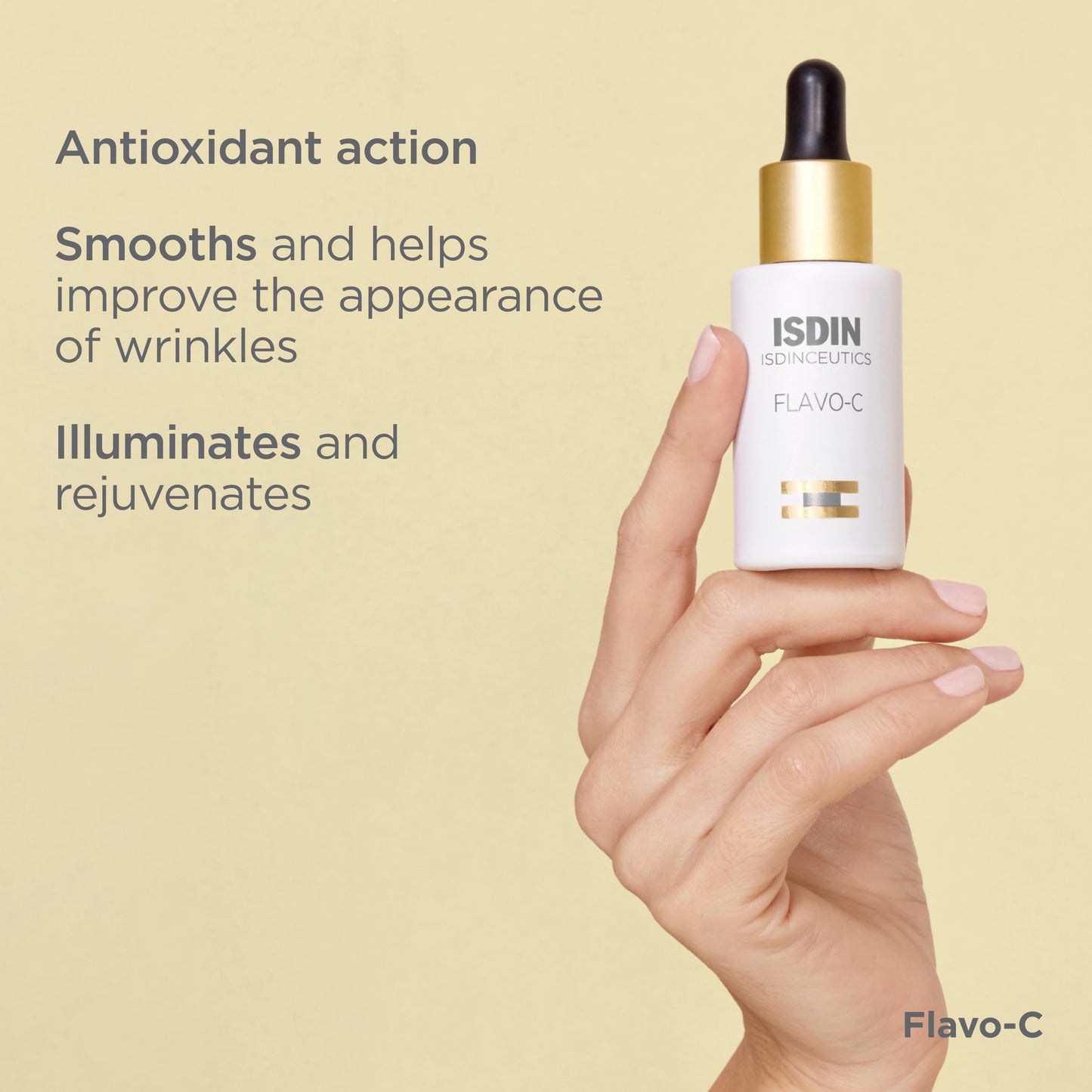 Isdinceutics Flavo-C Brightening and Antioxidant Vitamin C Serum for Face, 1.0 FL OZ