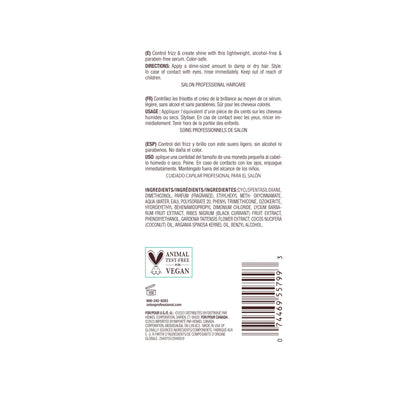 Bain de Terre Recovery Complex Anti-Frizz Shine Serum, Silky Shine & Frizz Control with Argan & Monoi Oils, Paraben-Free, Alcohol-Free, Color-Safe, Vegan