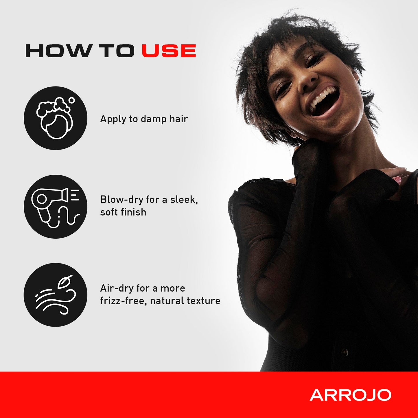 ARROJO Frizz Control Hair Oil – Moisture-Rich Hair Oil for Frizzy Hair w/ Jojoba Oil – Anti-Oxidizing Oil for Hair for Smoothness, Control, & Shine - Anti Frizz Hair Products for Women & Men (5.1 oz)