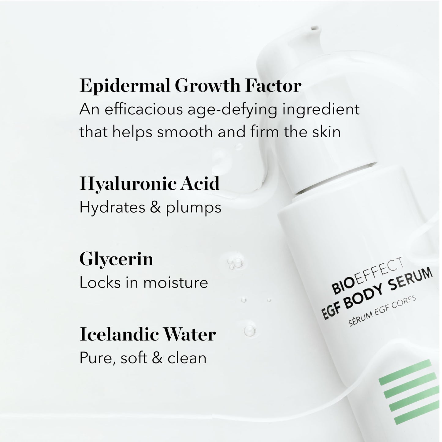 BIOEFFECT EGF Body Serum | Epidermal Growth Factor + Hyaluronic Acid | Age-Defying Body Serum for Visibly Smoother, Plumper & Firmer skin, 120 mL / 4.06 oz