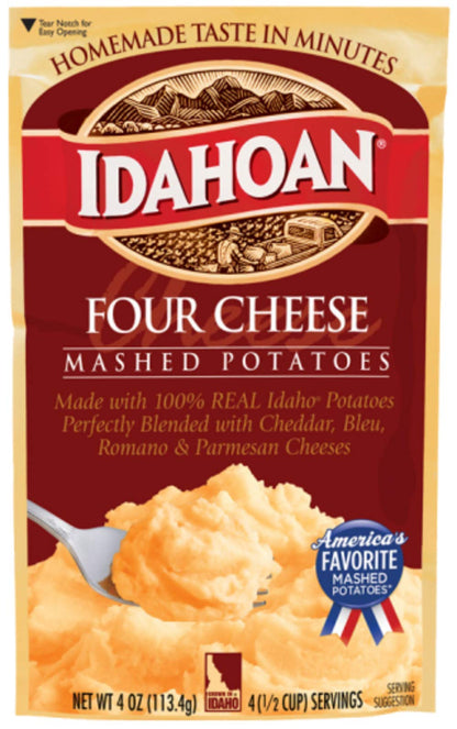 Idahoan Flavored Mashed Potatoes Variety Pack, Made with Naturally Gluten-Free 100% Real Idaho Potatoes, Box of 12 Pouches