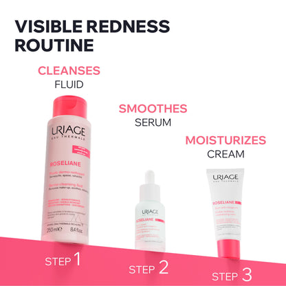Uriage Roséliane Visible Redness-Neutralizing Rich Care With Red Algae + Ceramides + Shea Butter, Soothes, Nourishes & Reduces Visible Redness, Rich Face Care For Long-Lasting Comfort, Non-Comedogenic