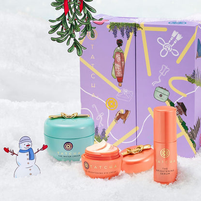 TATCHA Clear Pores, Bright Skin Set | Gift Set - The Water Cream, The Brightening Eye Cream, and The Travel-Sized Brightening Serum ($170 Value)